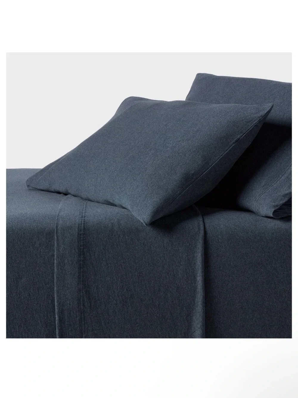 Threshold Full Cotton Jersey Sheet Set Heather Blue •4 pieces•
